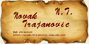 Novak Trajanović vizit kartica